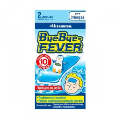 ADESIVO PARA ALíVIO DA FEBRE BYE BYE FEVER CRIANçAS 2 UNI