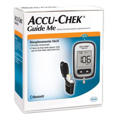 KIT APARELHO DE GLICEMIA ACCU-CHEK GUIDE COM 1 MONITOR + 10 TIRAS