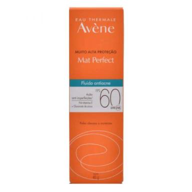 PROTETOR SOLAR FACIAL AVÈNE MAT PERFECT FLUIDO ANTIACNE FPS60 - 40G
