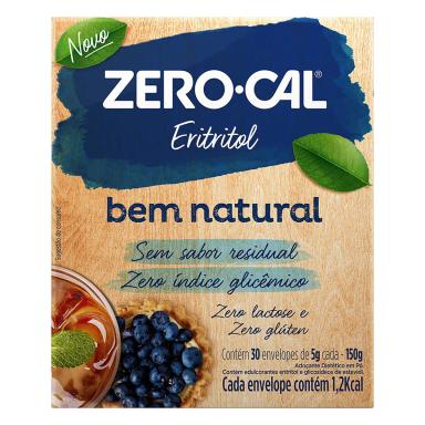 ADOçANTE EM Pó ZERO-CAL ERITRITOL COM 30 SACHêS DE 5G - CADA