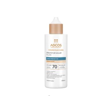 ADCOS FOTOPROTEçãO DIáRIA FLUID TONALIZANTE FPS70 PROTETOR SOLAR FACIAL COR 40ML