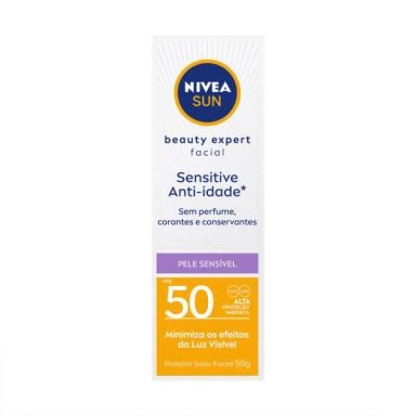 PROTETOR SOLAR FACIAL NIVEA SUN SENSITIVE FPS50 50G