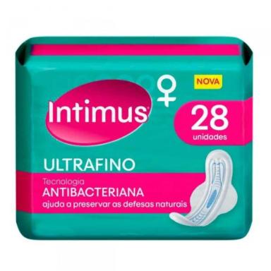 ABSORVENTE INTIMUS ANTIBACTERIANO ULTRAFINO COM ABAS 28 UNI