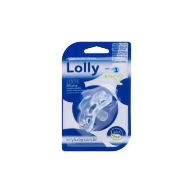CHUPETA LOLLY BABY 0 A 6 MESES TRANSPARENTE