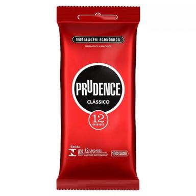 PRESERVATIVO PRUDENCE LUBRIFICADOS EMBALAGEM ECONôMICA 12 UNIDADES
