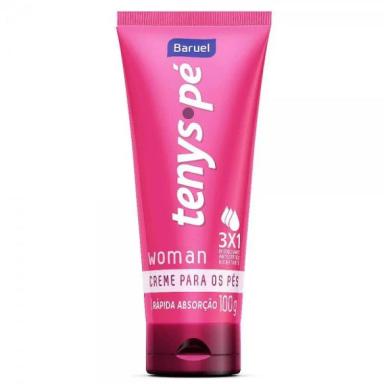 CREME DESODORANTE PARA OS PéS TENYS Pé BARUEL WOMAN FEMININO COM 100G
