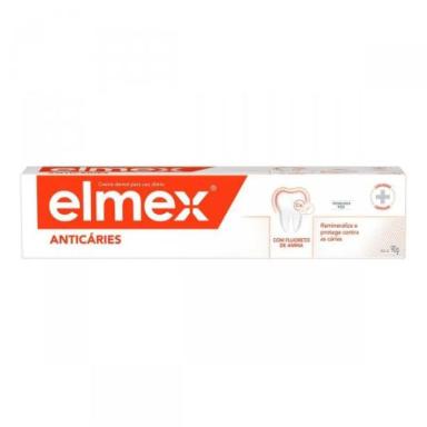 PASTA DE DENTE ELMEX ANTICáRIES COM FLUORETO DE AMINA 90G