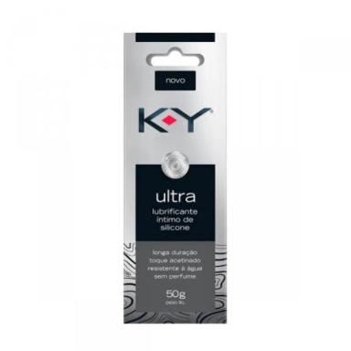 GEL LUBRIFICANTE ÍNTIMO DE SILICONE K-Y ULTRA COM 50G