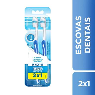 ESCOVA DENTAL ORAL-B INDICATOR PLUS Nº40 - LEVE 2 PAGUE 1 - 2 UNIDADES