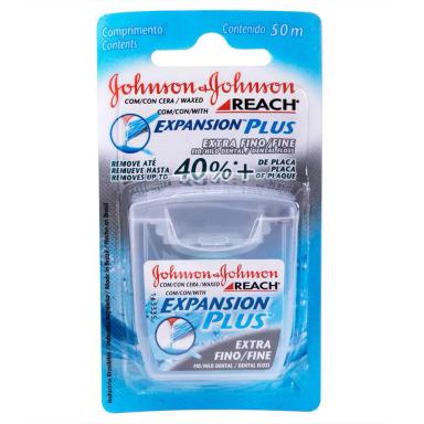 FIO DENTAL JOHNSON E JOHNSON REACH EXTRA FINO 50 METROS