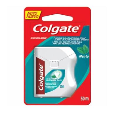 FIO DENTAL COLGATE MENTA 50 METROS