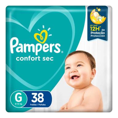 FRALDA PAMPERS CONFORT SEC G 38 UNIDADES