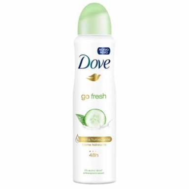 DESODORANTE ANTITRANSPIRANTE AEROSOL DOVE GO FRESH PEPINO E CHÁ VERDE 150ML