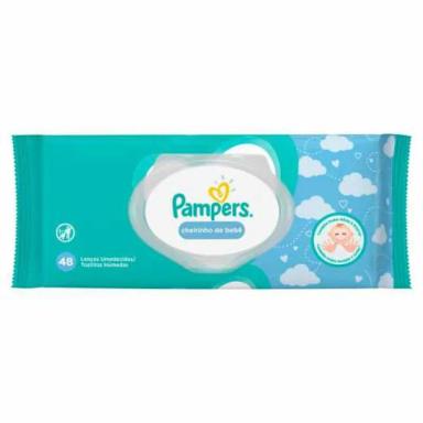 LENÇOS UMEDECIDOS PAMPERS CHEIRINHO DE BEBÊ 48 UNIDADES