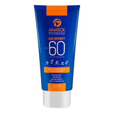 PROTETOR SOLAR FACIAL ANASOL AN SPORT FPS60 - 60ML