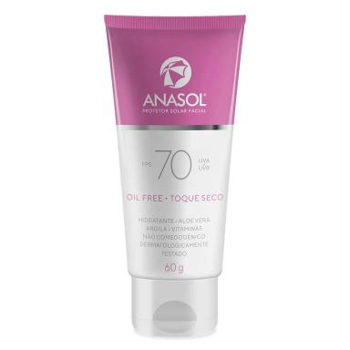 PROTETOR SOLAR FACIAL FPS 70 ANASOL - 60G