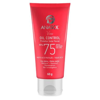 PROTETOR SOLAR FACIAL ANASOL - VISO OIL CONTROL FPS75 - 60G