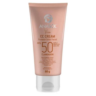 ANASOL CC CREAM PROTETOR SOLAR FPS50 CLAREADOR 60G