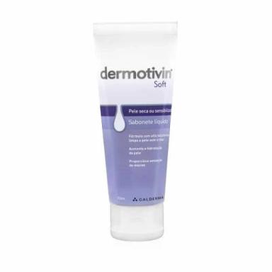 SABONETE LÍQUIDO FACIAL DERMOTIVIN SOFT PELE SECA 70ML
