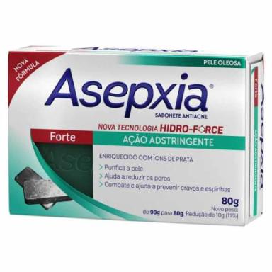 SABONETE EM BARRA ASEPXIA FORTE ADSTRINGENTE PELE OLEOSA 80G