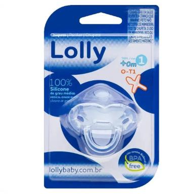 CHUPETA SILICONE LOLLY TRANSPARENTE (0 – 6 ) MESES