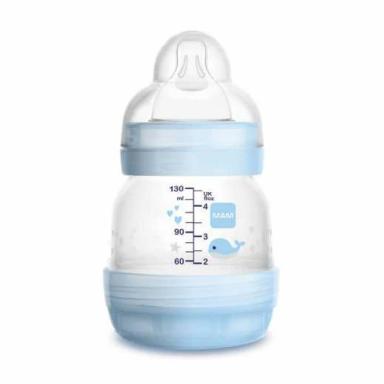 MAMADEIRA MAM EASY START AZUL 130ML (0 - 6 MESES)