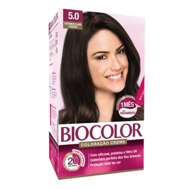 COLORAÇÃO BIOCOLOR KIT - TONS ESCUROS - CASTANHO CLARO 5.0