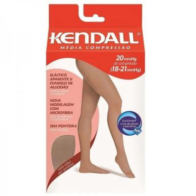 MEIA CALCA KENDALL MEDIA COMPRESSÃO S/ PONTEIRA G COR MEL