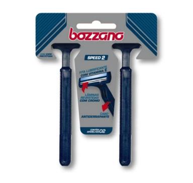 APARELHO BOZZANO SPEED 2 LÂMINAS BLISTER 2 UNIDADES