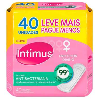 INTIMUS PROTETOR DIÁRIO DAYS ANTIBACTERIANA 40 UNIDADES