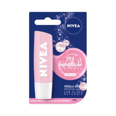 HIDRATANTE LABIAL NIVEA PÉROLA SHINE 4,8G