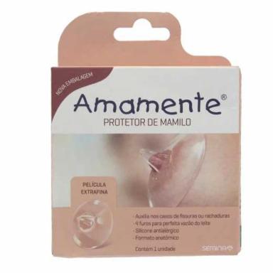 PROTETOR DE MAMILO AMAMANTE BICO DE SILICONE 1 UNIDADE