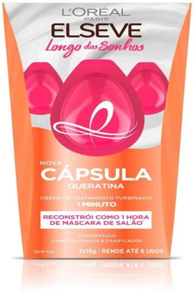 CÁPSULA DE TRATAMENTO ELSEVE LONGO DOS SONHOS 15G - 3 UNIDADES