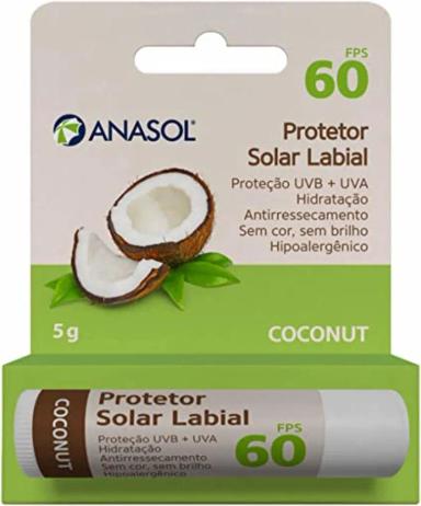 ANASOL PROTETOR LABIAL FPS 60 COCONUT - 5 G