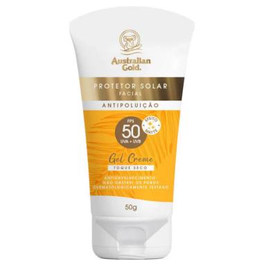 PROTETOR SOLAR FACIAL AUSTRALIAN GOLD ANTIPOLUIÇÃO FPS50 - 50G