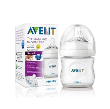 MAMADEIRA PHILIPS AVENT TRANSPARENTE 125 ML PÉTALA