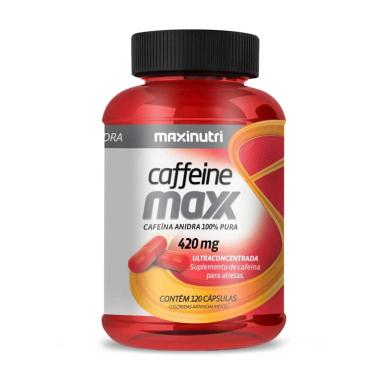 CAFFEíNE MAXX MAXINUTRI 420MG CAFEINA ANIDRA 120 CAPSULAS