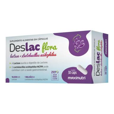 DESLAC FLORA LACTASE + LACTOBACILLUS ACIDOPHILUS 30 CáPSULAS