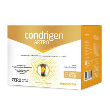 CONDRIGEN ARTRO COLáGENO TIPO 1 E 2 SACHê FRUTAS AMARELAS