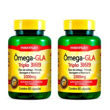 KIT 02 ÔMEGA GLA TRIPLO 3-6-9 60 CAPSULAS MAXINUTRI