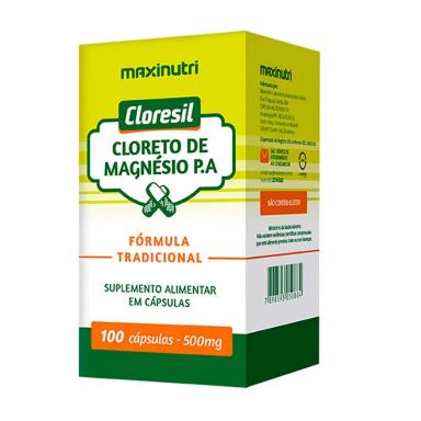 CLORESIL CLORETO MAGNéSIO P.A 500MG 100 CáPSULAS MAXINUTRI