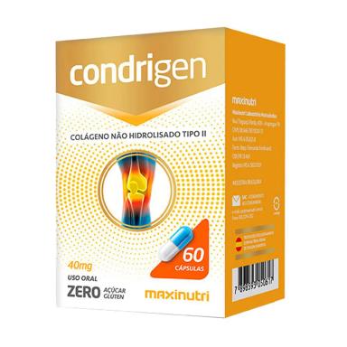 CONDRIGEN COLáGENO TIPO 2 COM 60 CAPSULAS MAXINUTRI