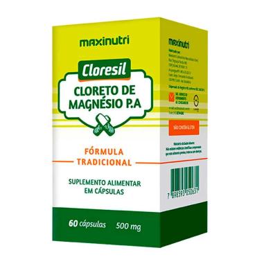 CLORESIL CLORETO DE MAGNESIO P.A 500MG 60 CáPSULAS MAXINUTRI