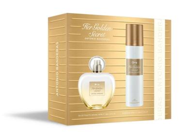 ANTONIO BANDERAS HER GOLDEN SECRET EAU DE TOILETTE 80ML + DEO SPRAY 150ML