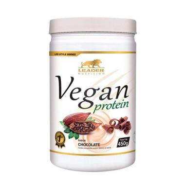WHEY VEGAN PROTEIN CHOCOLATE 450G LEADER NUTRITION