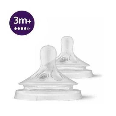 BICO MAMADEIRA PHILIPS AVENT PéTALA 3.0 N°4 3-6M 2 UNIDADES