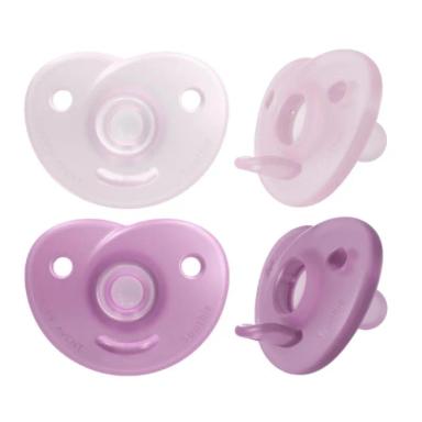 CHUPETA SOOTHIE 0-3M COM 2 UNIDADES PHILIPS AVENT COR:ROSA
