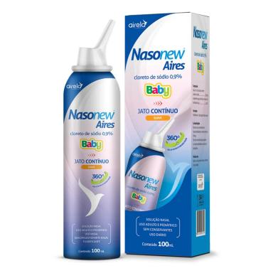 Nasonew Aires Baby 0,9% Jato Contínuo Suave 100ml