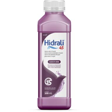Hidrali 45 Soro de Reidratação Sabor Uva 500ml