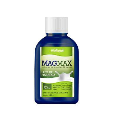 Leite de Magnésia Magmax Sabor Hortelã Frasco 100ml